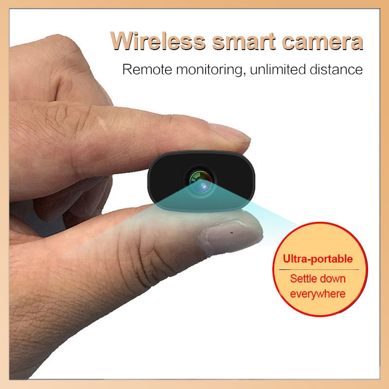 Mini 1080p HD Wireless Security Camera Miniature Camcorder Security Video Surveillance Remote Viewing Micro  Camcorder